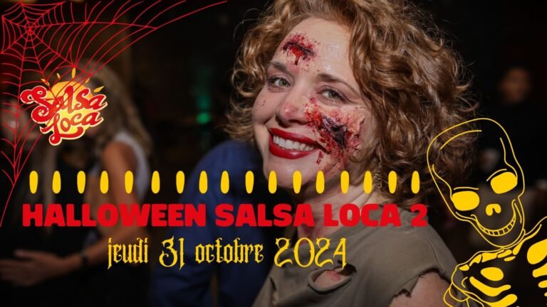 Affiche de la Soirée Salsa Halloween à Strasbourg le 31 octobre 2024